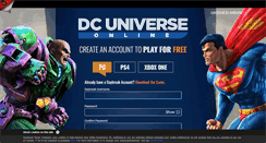 Desktop Screenshot of dcuniverseonline.com